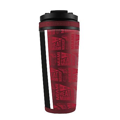 WinCraft Miami Heat 26oz. 4D Stainless Steel Ice Shaker Bottle
