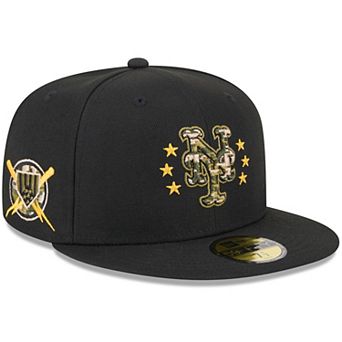 Men's New Era Black New York Mets 2024 Armed Forces Day On-Field 59FIFTY Fitted Hat