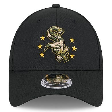Men's New Era Black Chicago White Sox 2024 Armed Forces Day 9FORTY Adjustable Hat