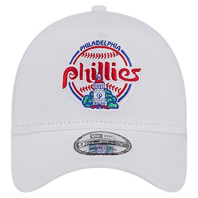 Men's New Era White Philadelphia Phillies TC A-Frame 9FORTY Adjustable Hat