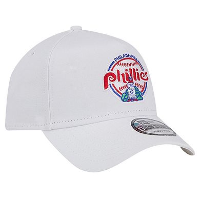 Men's New Era White Philadelphia Phillies TC A-Frame 9FORTY Adjustable Hat
