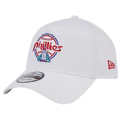 Men's New Era White Philadelphia Phillies TC A-Frame 9FORTY Adjustable Hat