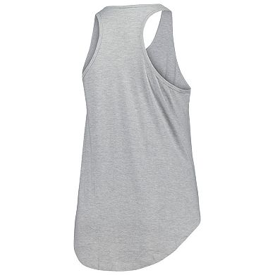 Women's Fanatics Branded Heather Gray Boston Bruins Plus Size Racerback Tank Top