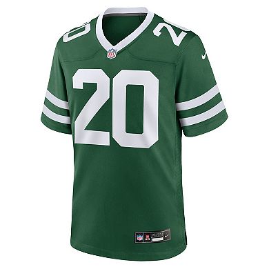 Men's Nike Breece Hall Legacy Green New York Jets Game Jersey