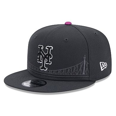 Men's New Era Graphite New York Mets 2024 City Connect 9FIFTY Snapback Hat