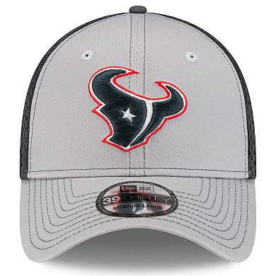 Men's New Era Gray Houston Texans Neo 39THIRTY Flex Hat