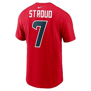 Men's Nike C.J. Stroud Red Houston Texans Player Name & Number T-Shirt