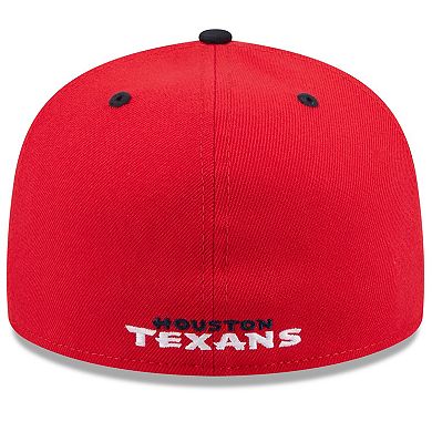 Men's New Era Red/Navy Houston Texans Flipside 59FIFTY Fitted Hat