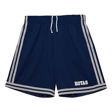Men's Mitchell & Ness Navy Georgetown Hoyas 1991/92 Throwback Jersey Shorts