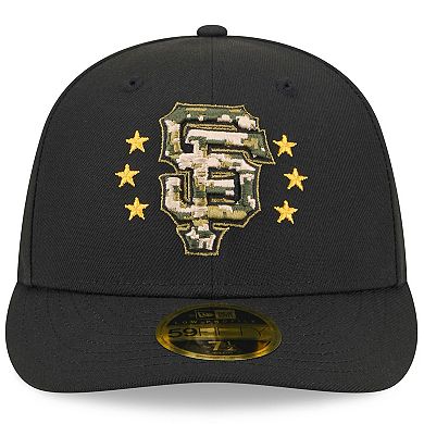 Men's New Era Black San Francisco Giants 2024 Armed Forces Day Low Profile 59FIFTY Fitted Hat