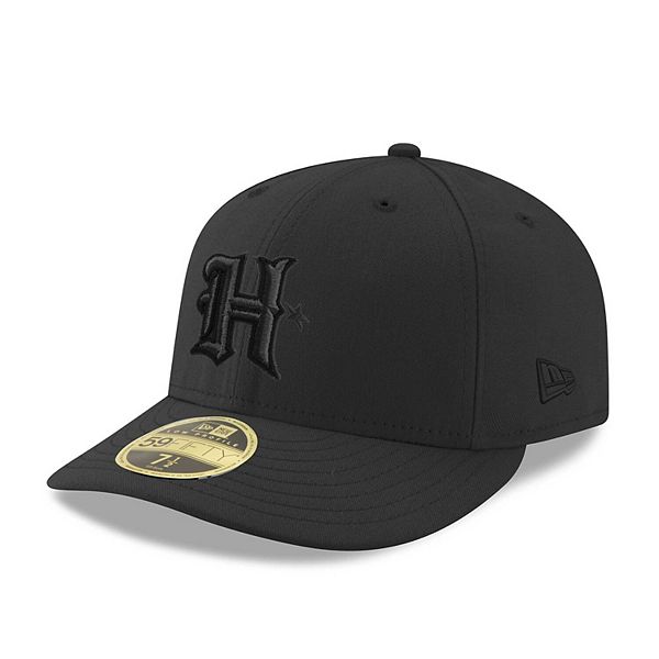 Men's New Era Black Houston Texans Black on Black Low Profile 59FIFTY ...