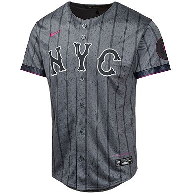 Youth Nike Graphite New York Mets 2024 City Connect Limited Jersey