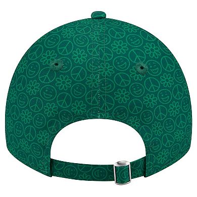 Women's New Era Green New York Jets Smiley 9TWENTY Adjustable Hat
