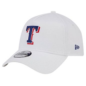 Men's New Era White Texas Rangers TC A-Frame 9FORTY Adjustable Hat