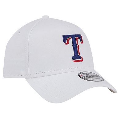 Men's New Era White Texas Rangers TC A-Frame 9FORTY Adjustable Hat