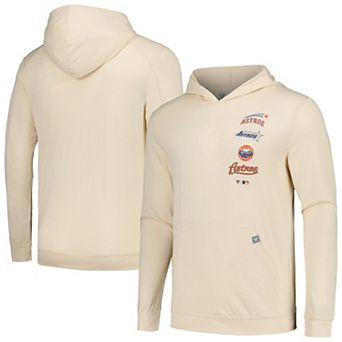 Men's Levelwear Cream Houston Astros Base Line Pullover Hoodie