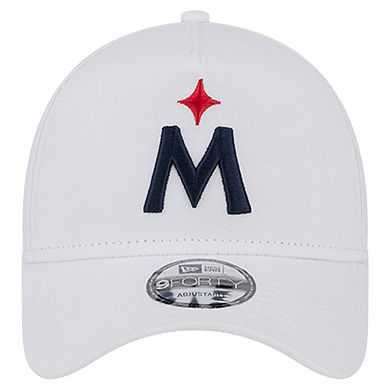 Men's New Era White Minnesota Twins TC A-Frame 9FORTY Adjustable Hat