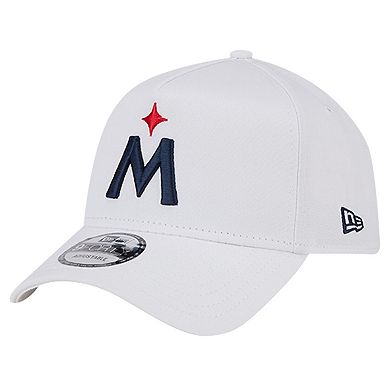 Men's New Era White Minnesota Twins TC A-Frame 9FORTY Adjustable Hat