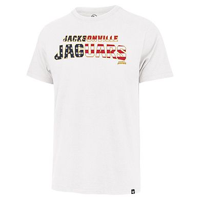 Men's '47 White Jacksonville Jaguars Flag Script Franklin T-Shirt