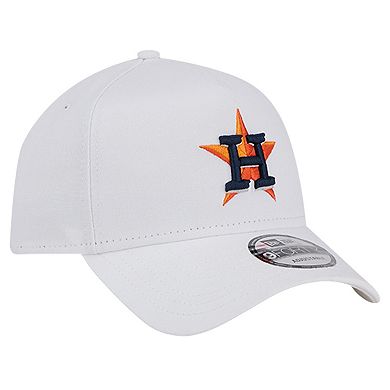Men's New Era White Houston Astros TC A-Frame 9FORTY Adjustable Hat