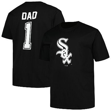 Men's Profile Black Chicago White Sox Big & Tall #1 Dad T-Shirt