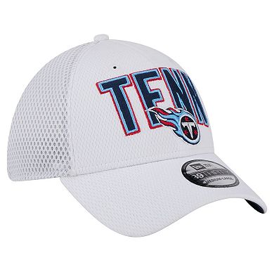 Men's New Era White Tennessee Titans Breakers 39THIRTY Flex Hat