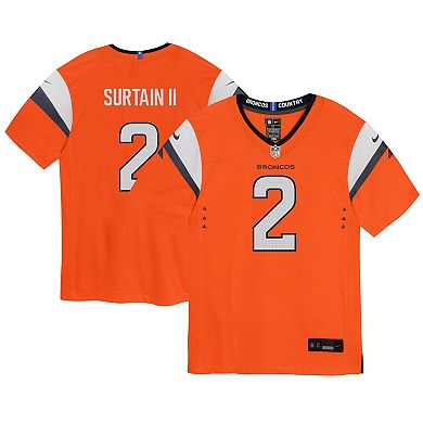 Infant Nike Patrick Surtain II Orange Denver Broncos Game Jersey