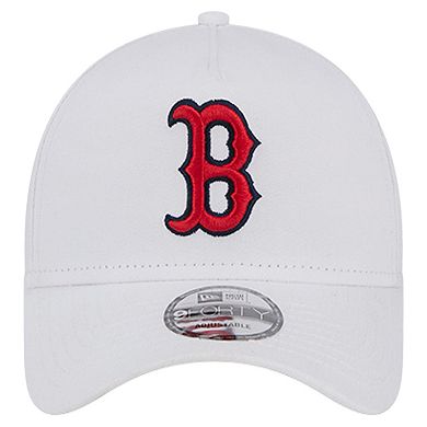 Men's New Era White Boston Red Sox TC A-Frame 9FORTY Adjustable Hat