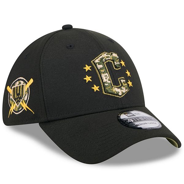 Men's New Era Black Cleveland Guardians 2024 Armed Forces Day 39THIRTY ...