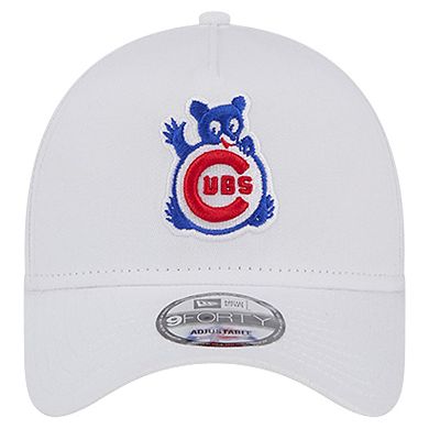 Men's New Era White Chicago Cubs TC A-Frame 9FORTY Adjustable Hat