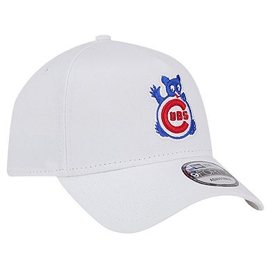 Men's New Era White Chicago Cubs TC A-Frame 9FORTY Adjustable Hat