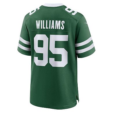 Men's Nike Quinnen Williams Legacy Green New York Jets Game Jersey