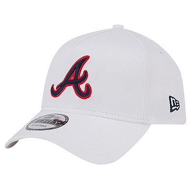 Men's New Era White Atlanta Braves TC A-Frame 9FORTY Adjustable Hat