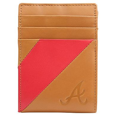 Lusso Atlanta Braves Olson Leather Cardholder
