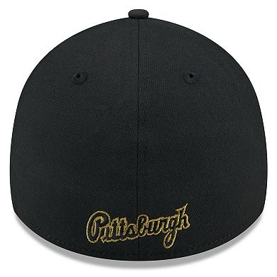 Men's New Era Black Pittsburgh Pirates 2024 Armed Forces Day 39THIRTY Flex Hat