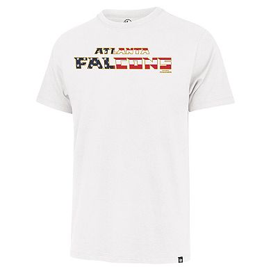 Men's '47 White Atlanta Falcons Flag Script Franklin T-Shirt