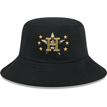 Men's New Era Black Houston Astros 2024 Armed Forces Day Bucket Hat