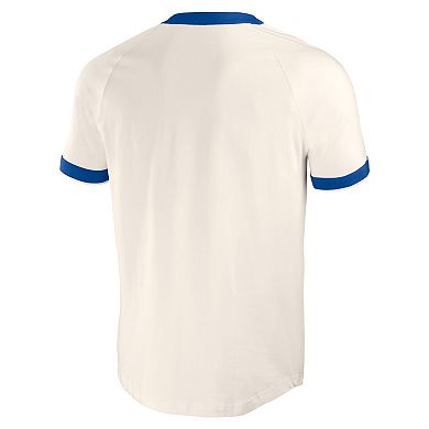 Men's Darius Rucker Collection by Fanatics White Chicago Cubs Henley Raglan T-Shirt