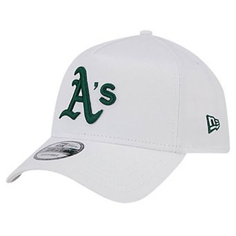 Men's New Era White Oakland Athletics TC A-Frame 9FORTY Adjustable Hat