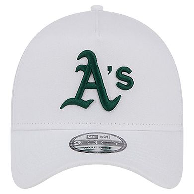 Men's New Era White Oakland Athletics TC A-Frame 9FORTY Adjustable Hat