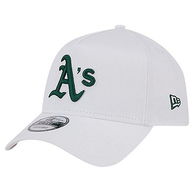 Men's New Era White Oakland Athletics TC A-Frame 9FORTY Adjustable Hat