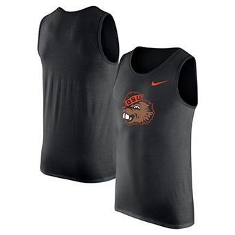 Men's Nike Black Oregon State Beavers Vintage Logo Performance Tank Top