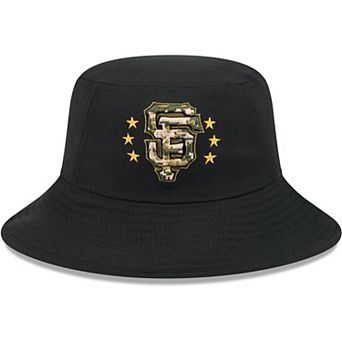 Men's New Era Black San Francisco Giants 2024 Armed Forces Day Bucket Hat
