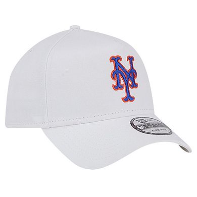 Men's New Era White New York Mets TC A-Frame 9FORTY Adjustable Hat