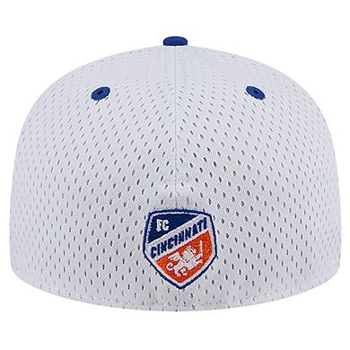 Men's New Era Gray FC Cincinnati Throwback Mesh 59FIFTY Fitted Hat