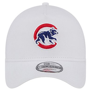 Men's New Era White Chicago Cubs TC A-Frame 9FORTY Adjustable Hat