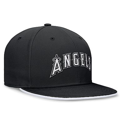Men's Nike Black Los Angeles Angels Primetime True Performance Fitted Hat