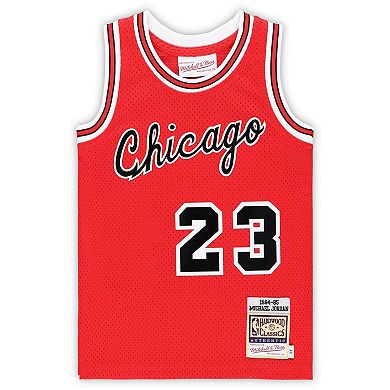 Toddler Mitchell & Ness Michael Jordan Red Chicago Bulls Hardwood Classics 1984/85 Authentic Swingman Jersey