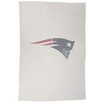 New England Patriots 54" x 84" Oatmeal Sweatshirt Blanket