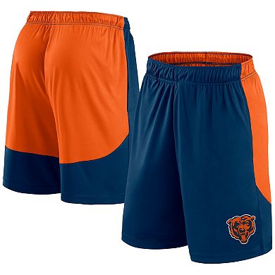 Men's Fanatics Branded Navy/Orange Chicago Bears Go Hard Shorts